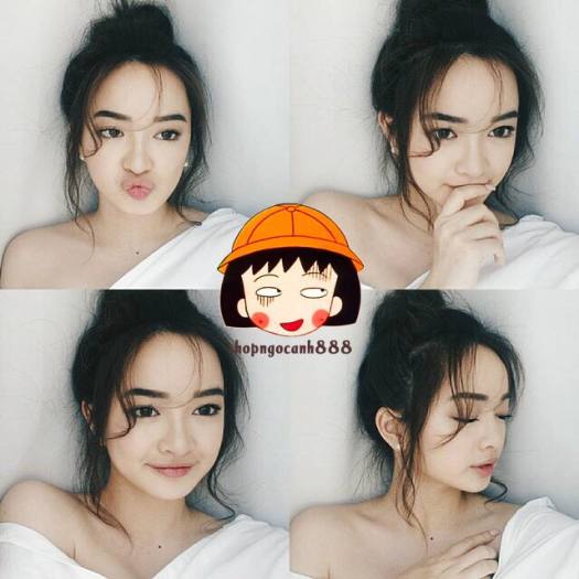 TÓC MÁI GIẢ MAI TÓC Giả NỮ ĐẸP Style Hàn Quốc - Tóc mái xoăn bên mai tiểu thư điệu đà - Tóc xoăn lơi 2 bên