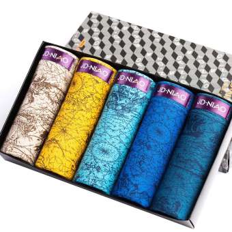 Hộp 5 quần sịp đùi boxer nam  SQS101M, quần boxer nam, sịp đùi, hộp quần sịp, bộ 5 quần sịp, QUẦN LÓT NAM