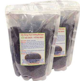 Bộ 2 Túi Mè Đen Thực Dưỡng Bà Loan đều hạt tổng 1 kg, mè đen nấu nước uống, mè đen với da,mè đen với bầu, mè đen mua, nấu chè mè đen Zjnmart