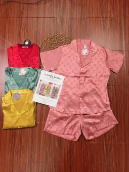 Bộ Mặc Nhà Đùi Lụa Gấm Hàng VIP - Vải Mát