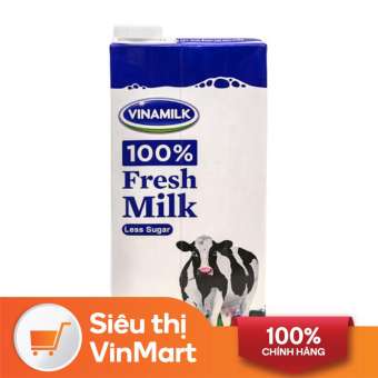 Sữa tươi tiệt trùng Vinamilk ít đường hộp 1 lít