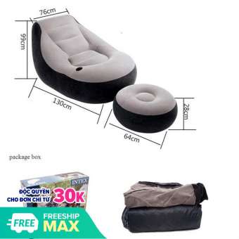 Ghế đệm hơi tựa lưng Intime + Tặng kèm bơm điện[HCM]Ghế đệm bơm hơi tiện lợi Intime TẶNG bơm 2 chiềuGhế Hơi Tựa Lưng Intex 68564 - Tặng bơm điện hút xả 2 chiều - Ghế bơm hơi Ghế đệm hơi cao cấp chất lượng.(SALE-50%