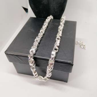 Dây Chuyền Nam Bạc Thái, Vòng Cổ Nam Bạc Ý 925, Dây Chuyền Nam Đẹp MS01 (Màu Bạc)