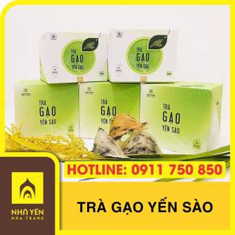 Trà gạo yến sào - Hộp 10 gói - Nhà Yến Nha Trang