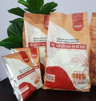 BỘT GẠO LỨC ĐẬU ĐỎ MÈ ĐEN (KHÔNG ĐƯỜNG) 350G