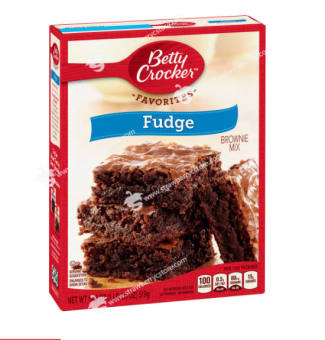 Bột Làm Bánh Pha Sẵn Betty Crocker Super Moist Fudge Brownie Mix, Family Size (Hộp 519gr) - USA