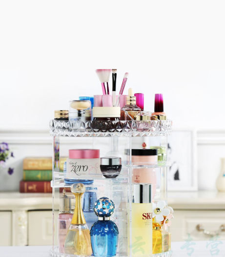 Kệ mỹ phẩm,tủ đựng mỹ phẩm,kệ đựng mỹ phẩm mini.Kệ mỹ phẩm trang điểm xoay 360 độ Mica.KHAY ĐỰNG MỸ PHẨM 2 TẦNG NHIỀU NGĂN ĐỰNG ĐỒ TRANG ĐIỂM ĐỒ DÙNG CÁ NHÂN CỰC TIỆN LỢI