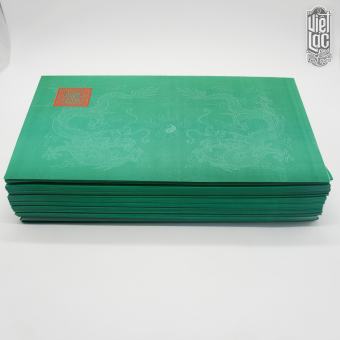 Giấy In Sớ Việt Lạc rồng chầu có ấn RH a3 1000D60 nền xanh