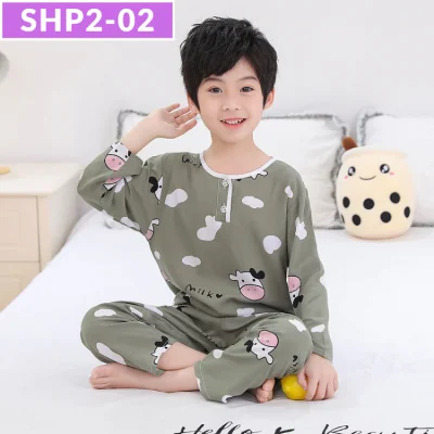 SG Seller / Silk Cotton Pyjamas Set / Boys and Girls / Kids / Children / Baby / Sleepwear / Nightwear / Pajamas / Series SHP (14)