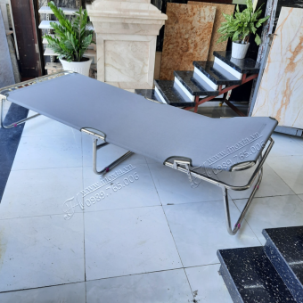 Giường xếp inox cỡ đại kích thước 80cmx2m  -  Giường gấp inox đại GXD80200