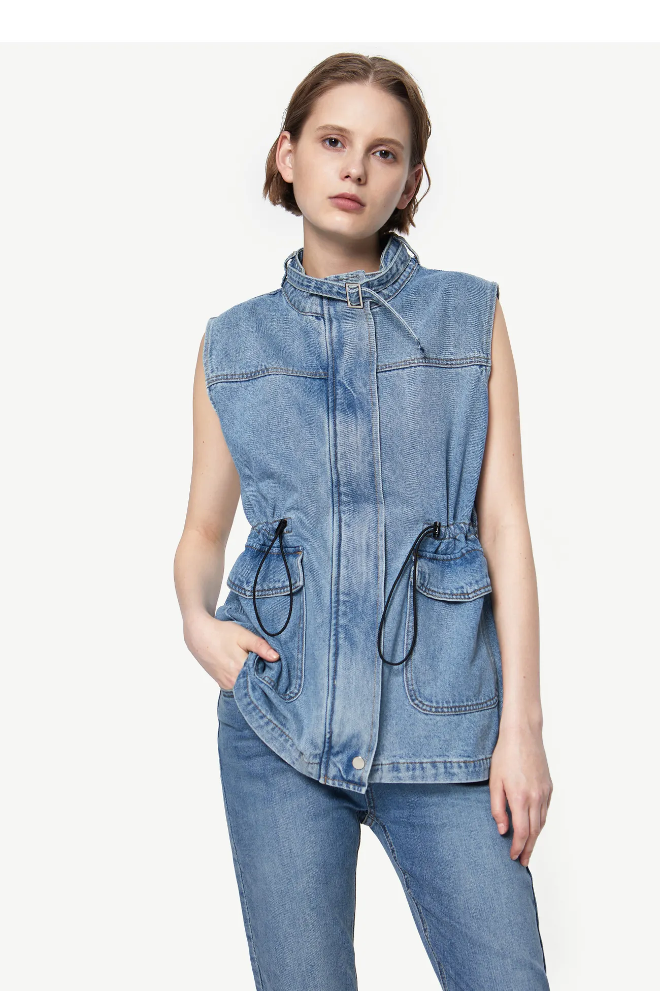 denim waistcoat for ladies