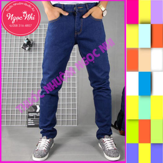 Thuốc Nhuộm Quần Áo Màu Xanh Quần Jean