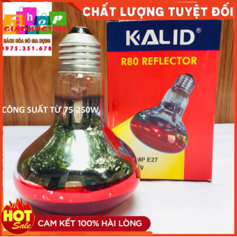 BÓNG ĐÈN HỒNG NGOẠI DÀNH CHO SƯỞI GIA SÚC GIA CẦM 45W, 75W, 100W, 150W, 175W, 200W, 250W