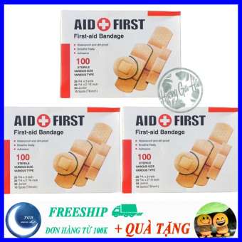 Hộp băng cá nhân dán vết thương Urgo Aid First 100 miếng, băng ago, băng dán vết thương tiện dụng