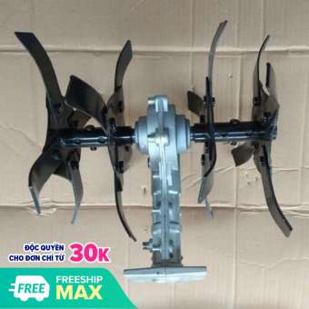 đầu xới đất lắp cho máy cắt cỏ trục 28 mm, 9 tia