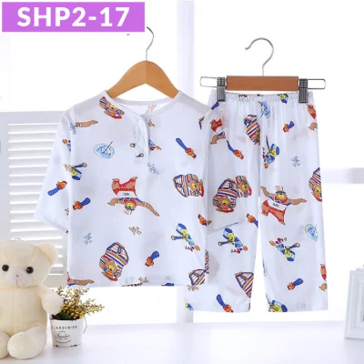 SG Seller / Silk Cotton Pyjamas Set / Boys and Girls / Kids / Children / Baby / Sleepwear / Nightwear / Pajamas / Series SHP (15)