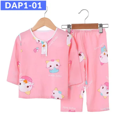 SG Seller / Quality Pyjamas Set / Kids / Children / Boys / Girls / Baby / Silk Cotton / Sleepwear / Nightwear / Pajamas / Series DAP (1)