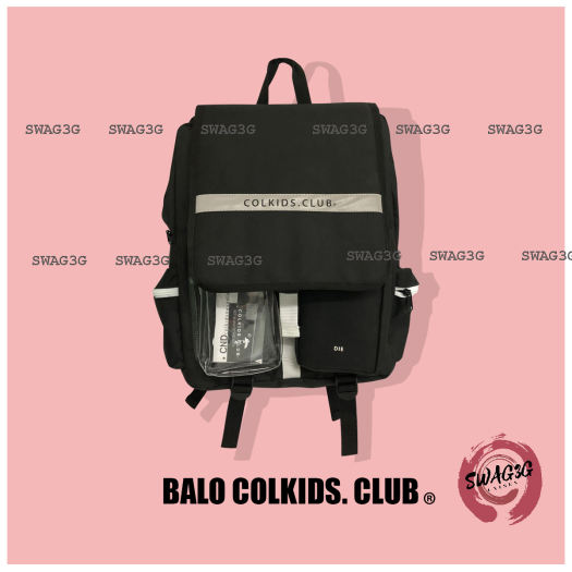 Balo Phản Quang COLKIDS SS3 đi học dành cho nam nữ Màu Đen giá rẽ