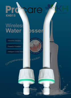 Bộ 2 đầu viền nướu (đầu cao su) máy tăm nước du lịch Procare KHD13