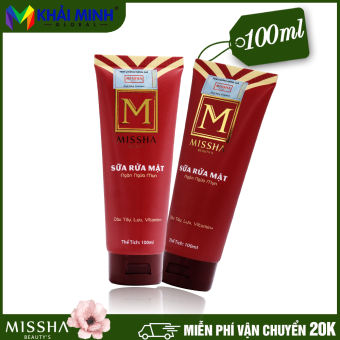 Sữa rửa mặt ngừa mụn, giảm nhờn, se khít lỗ chân lông - Sữa rửa mặt missha beauty’s - dâu tây lựu vitamin 100ml - Mỹ phẩm Global Khai Minh