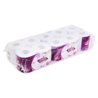 Lốc 10 cuộn Giấy vệ sinh cao cấp E'mos Premium 2 lớp cá heo xanh