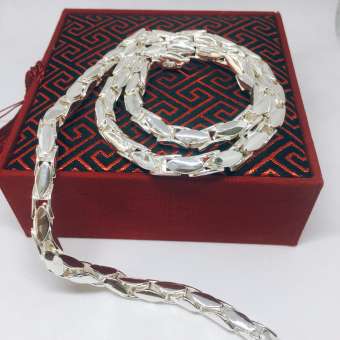 Trang sức phong thủy, Dây Chuyền Nam Vip Bạc Thái, Dây Chuyền Bạc Ý, Vòng Cổ Nam Phong Cách ( Màu Bạc)