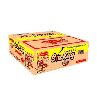 Thùng 24 gói mì Siukay 128gr vị Gà Pho Mai