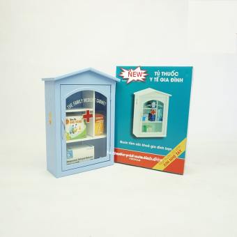 Tủ thuốc y tế sắt sơn tĩnh điện tủ thuốc gia đình (Hỏa tốc Tp.HCM)