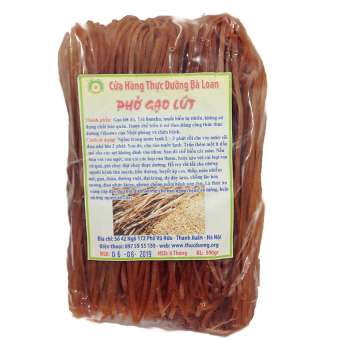 Phở Gạo Lứt 500g Thực Dưỡng Bà Loan làm phở gạo lức nước, trộn chay thực dưỡng Zjnmart