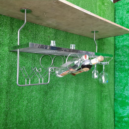 Treo ly quầy bar kệ treo ly rượu inox 304 TL304DN70 (Hỏa tốc Tp.HCM)