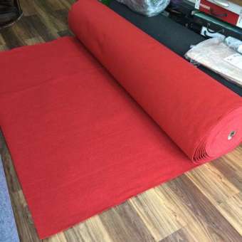 Thảm nỉ trải sàn màu đỏ tươi - 1m2