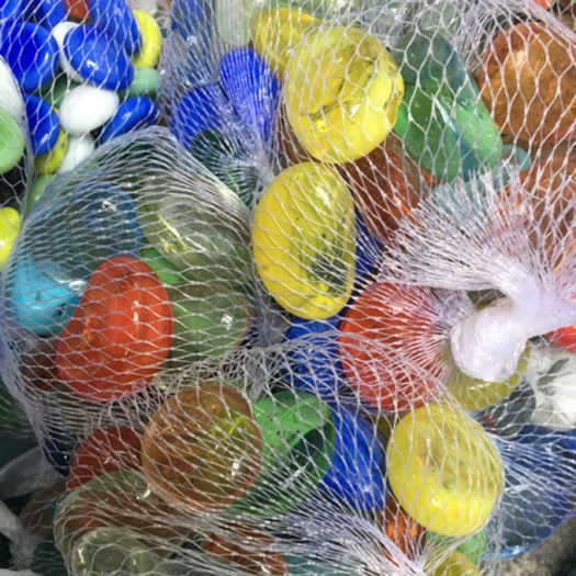 Sỏi thủy tinh trang trí thủy sinh Túi 350-400g, hạt thủy tinh nhiều màu làm nền bể cá, cốc thủy sinh