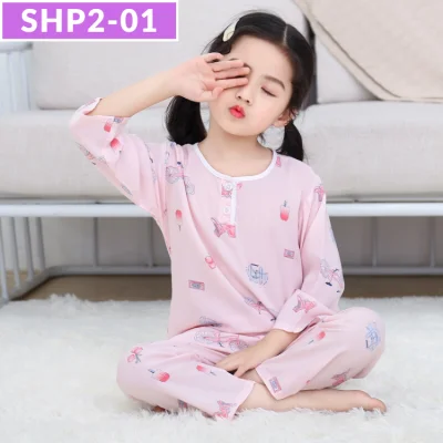 SG Seller / Silk Cotton Pyjamas Set / Boys and Girls / Kids / Children / Baby / Sleepwear / Nightwear / Pajamas / Series SHP (2)