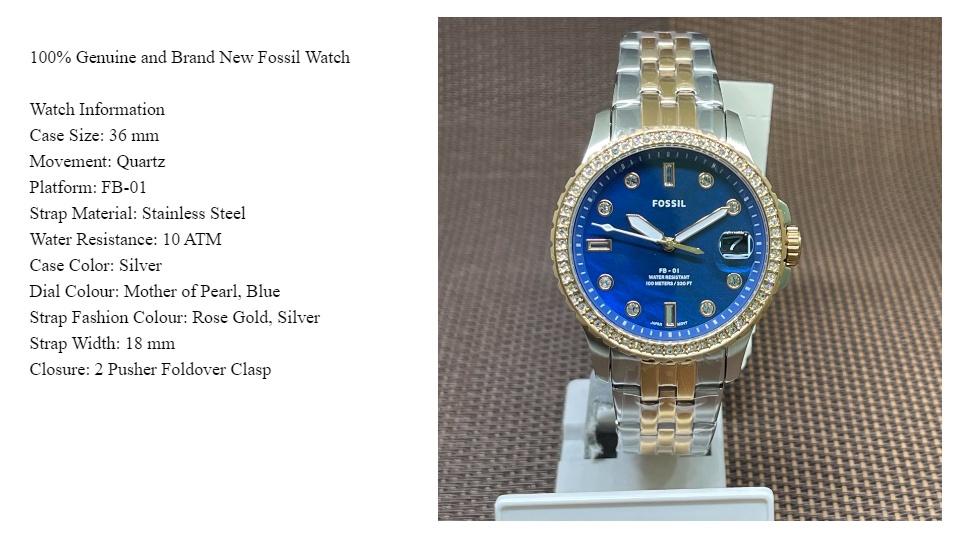 Two Tone Stainless Steel Ladies Watch 