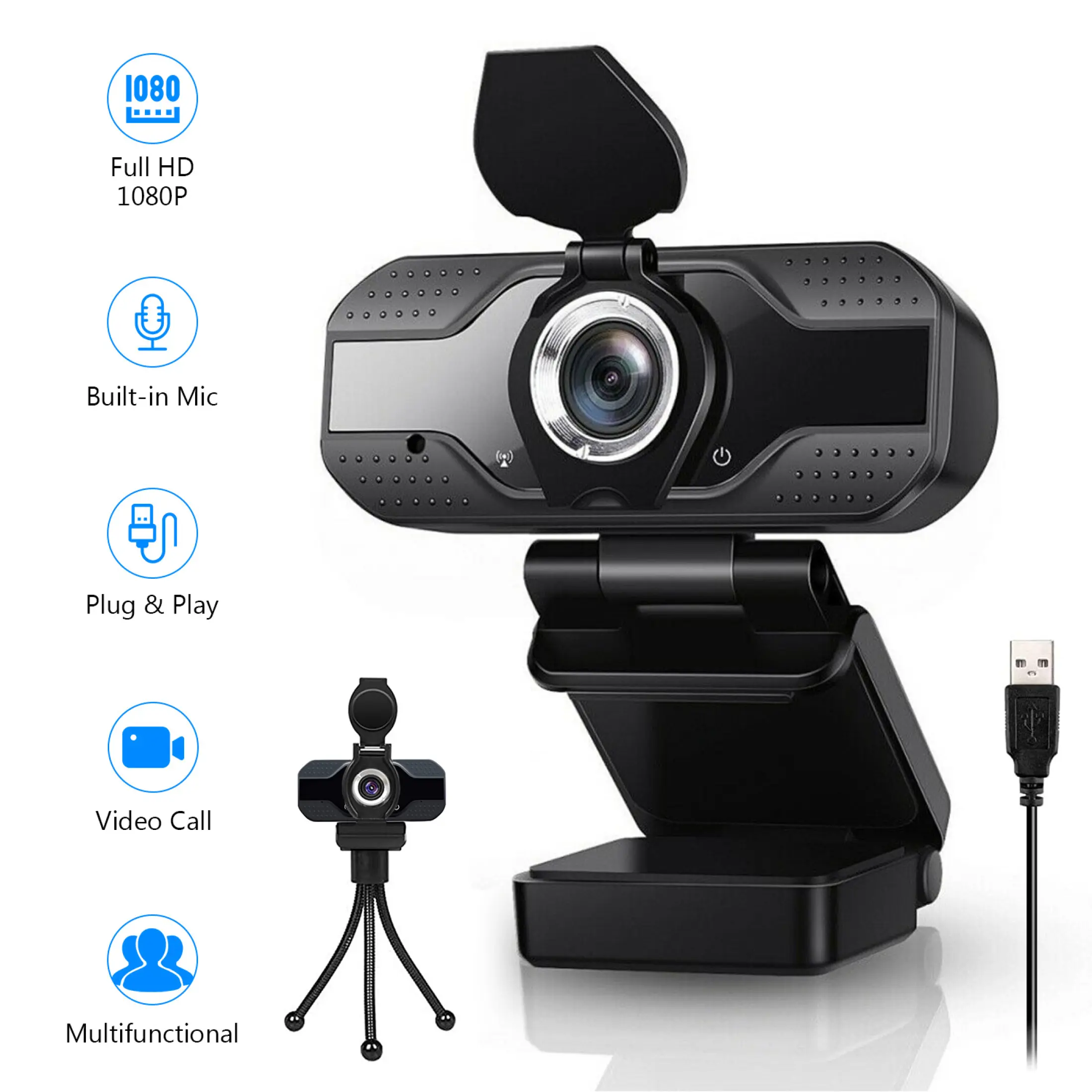 besder 1080p web camera