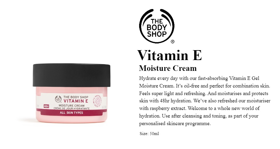 harga the body shop vitamin e moisture cream