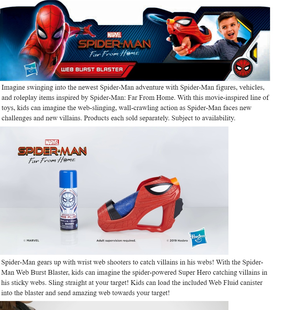 spider man web burst blaster