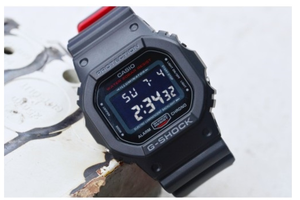 casio g shock dw 5600 red