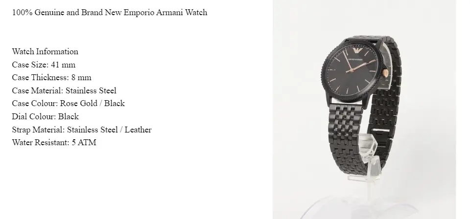 emporio armani ar80021