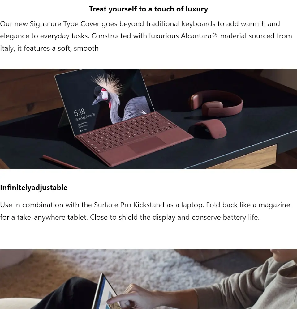 Accessory Microsoft Surface Pro Signature Type Cover M1725 New Colour Lazada Singapore