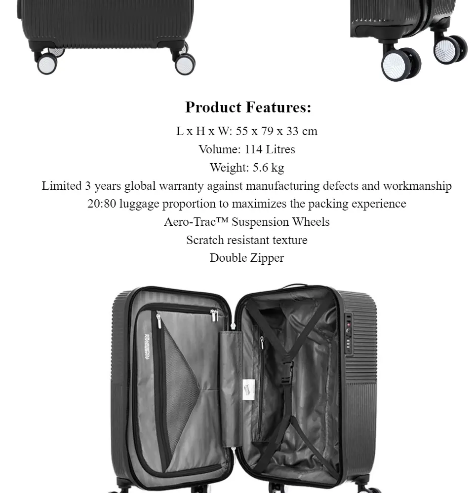 american tourister air ride spinner review