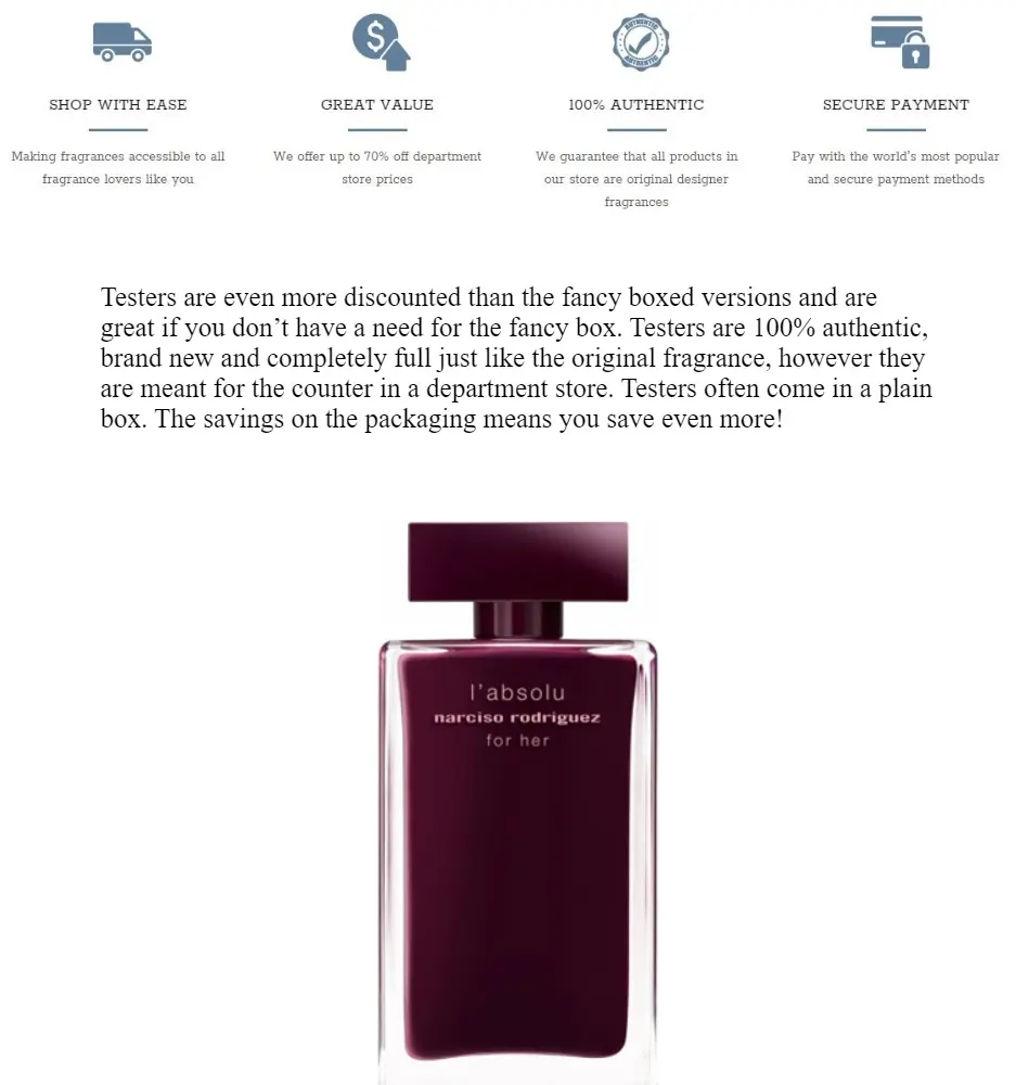 narciso rodriguez absolu 100ml