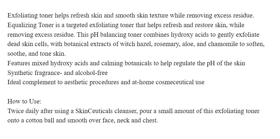 skinceuticals toner