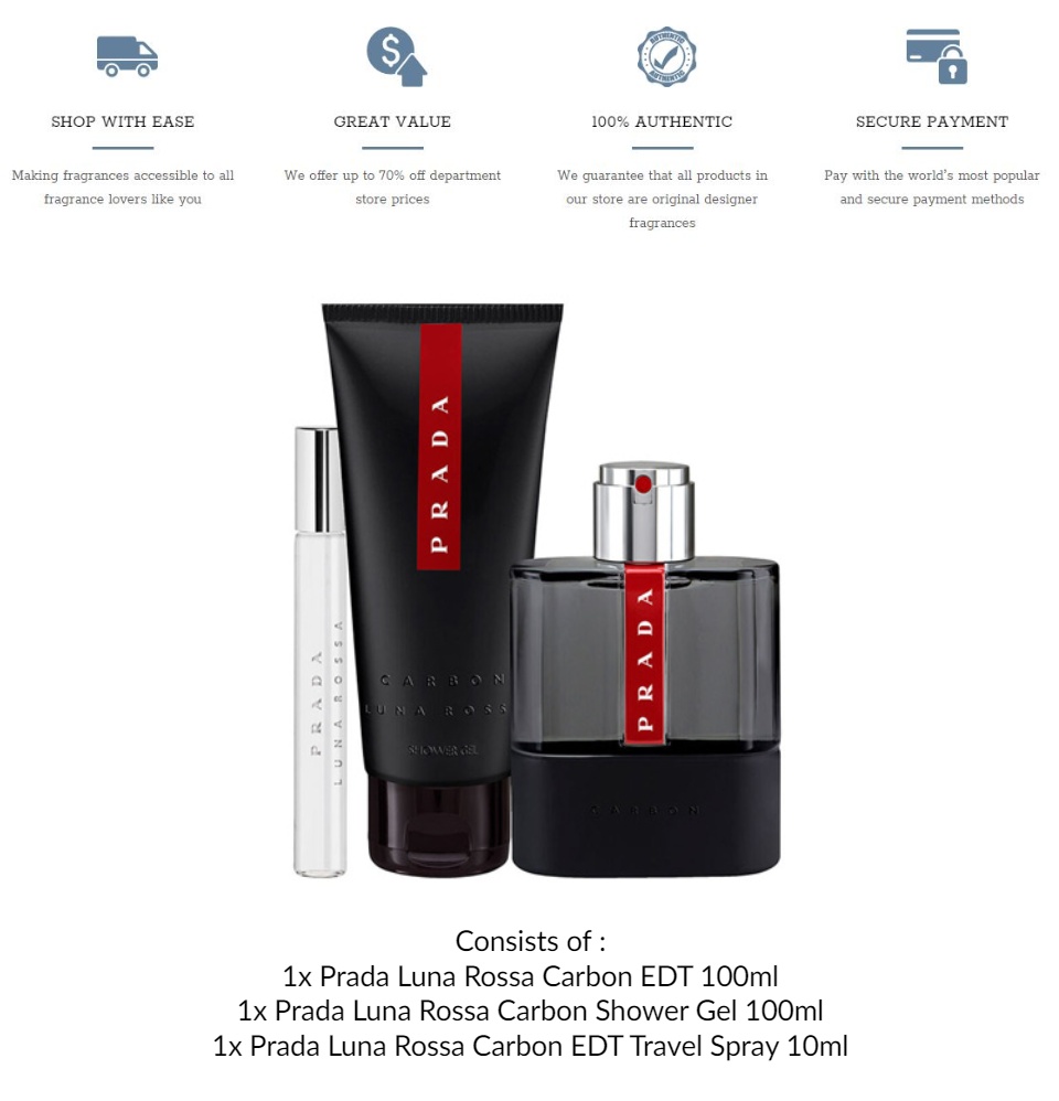 prada luna rossa carbon 100ml gift set