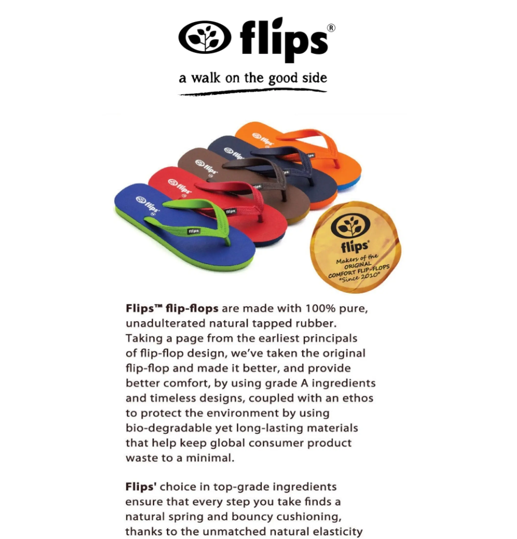 flip flops with circle on top