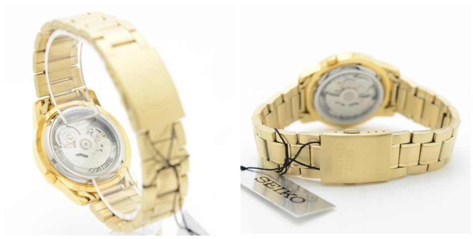 Seiko 5 SNKK20K1 Automatic Gold Tone Stainless Steel Analog