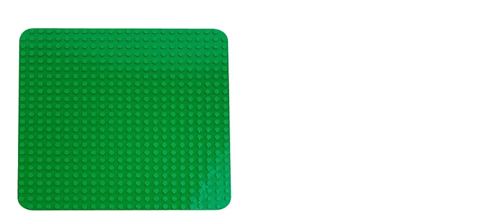 lego duplo green building plate