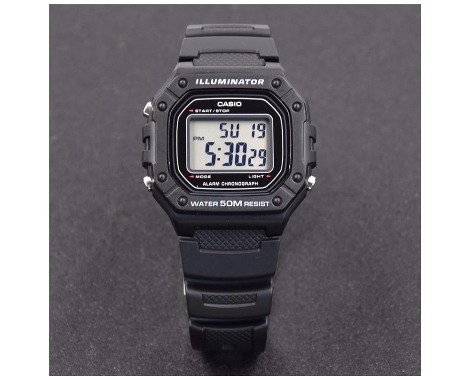casio w218h black