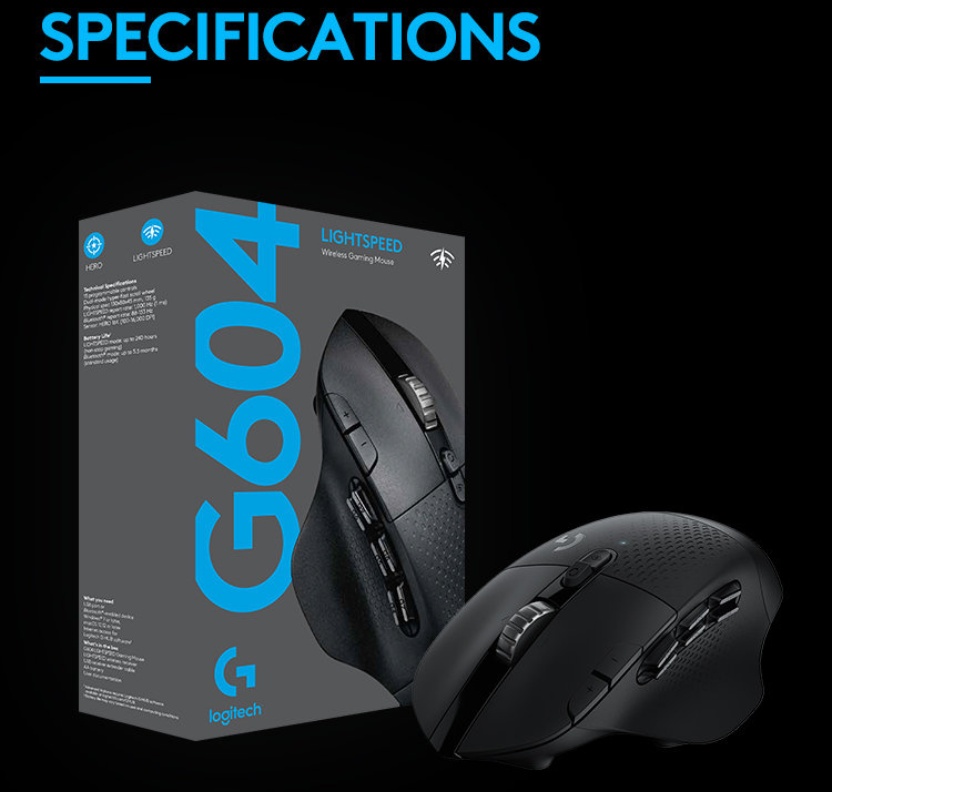 Driver G604 / Logitech G604 Lightspeed Wireless Gaming Mouse Mouse Bluetooth Lightspeed Dell ...