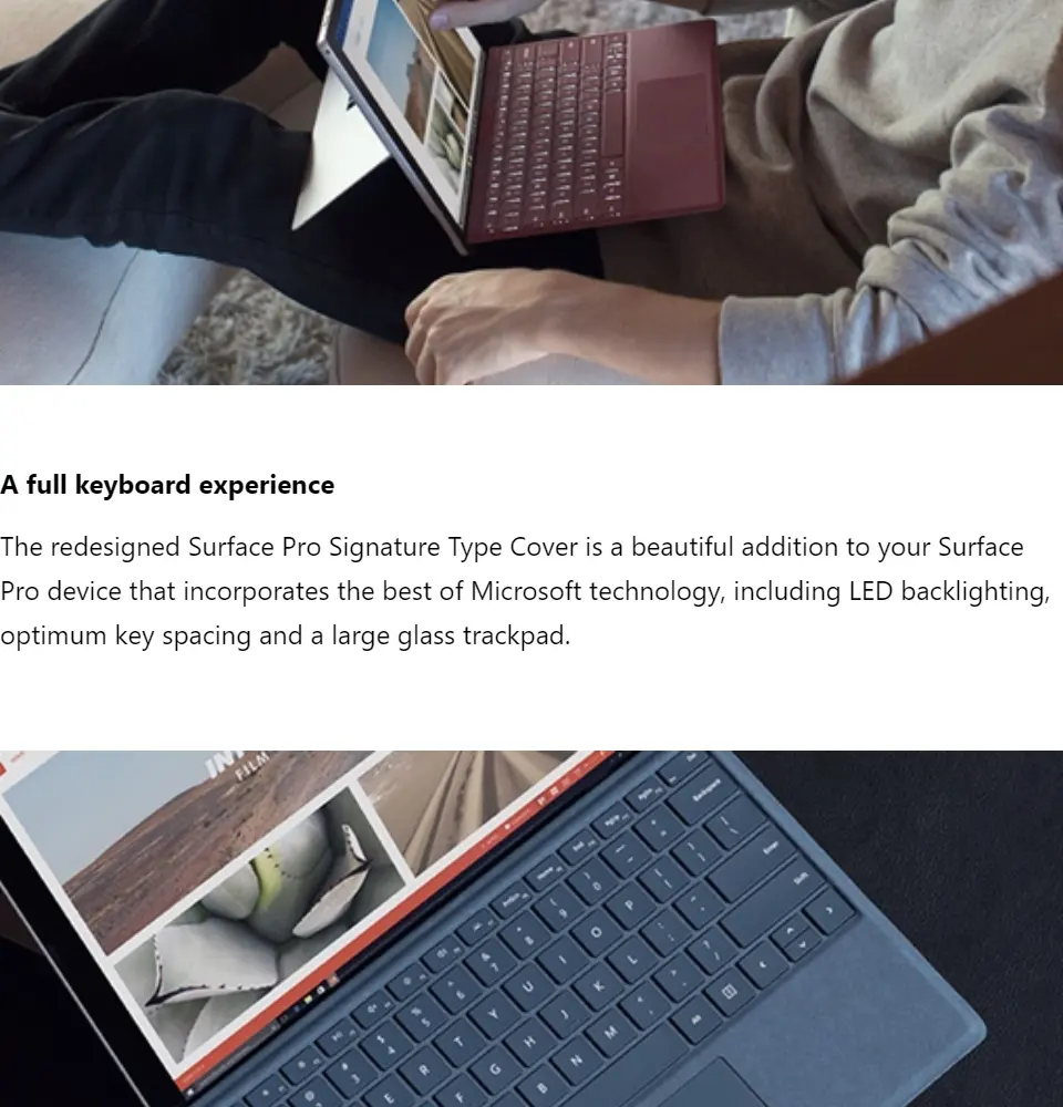 Accessory Microsoft Surface Pro Signature Type Cover M1725 New Colour Lazada Singapore